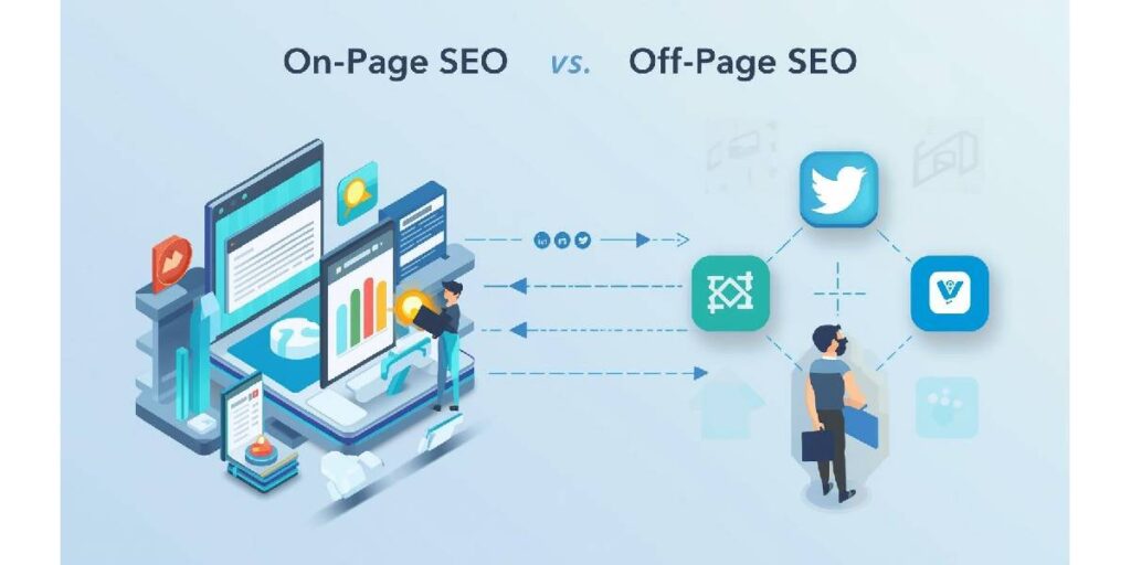 diff bw on-page and off-page seo
