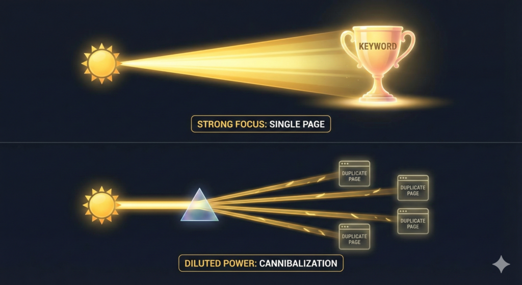 search engines struggling to pick “main” page