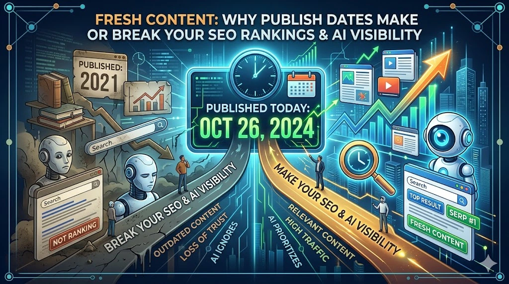 Fresh Content Why Publish Dates Make or Break Your SEO Rankings and AI Visibility