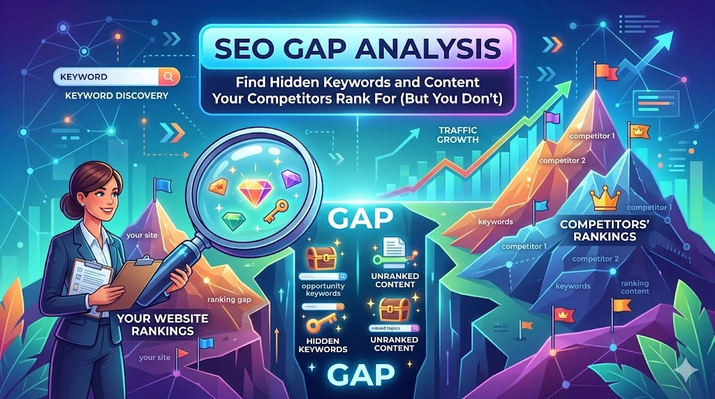 SEO Gap Analysis Find Hidden Keywords and Content Your Competitors Rank For (But You Dont)